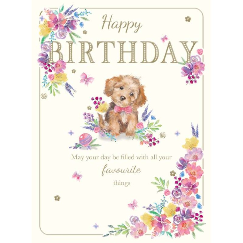 Birthday Puppy Birthday Card