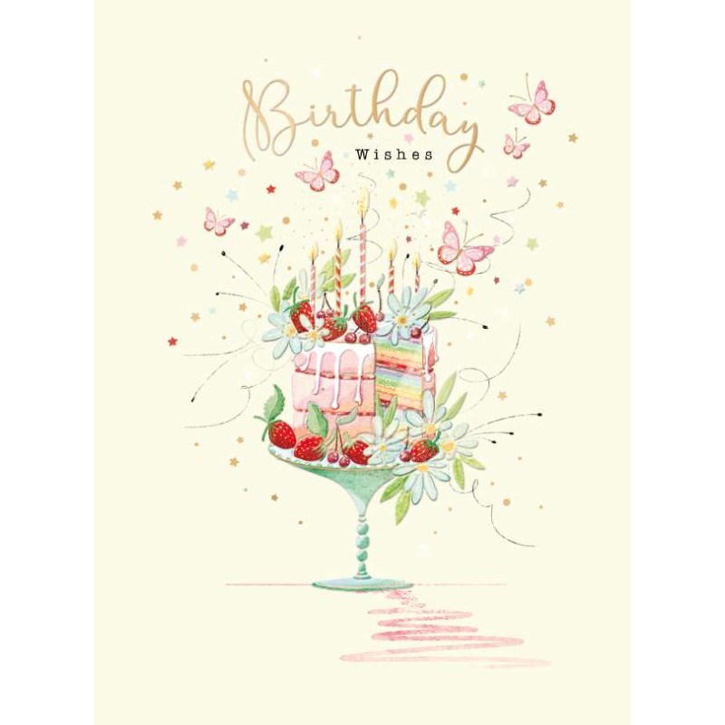 Birthday Rainbow Cake Birthday Card