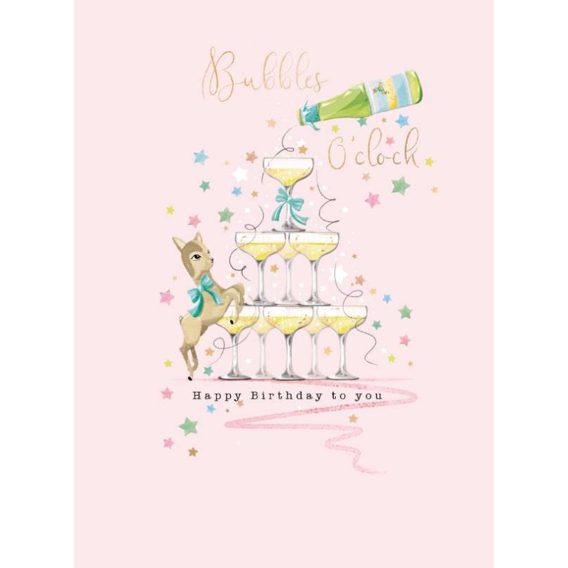 Birthday Bubbles Fountain Birthday Card