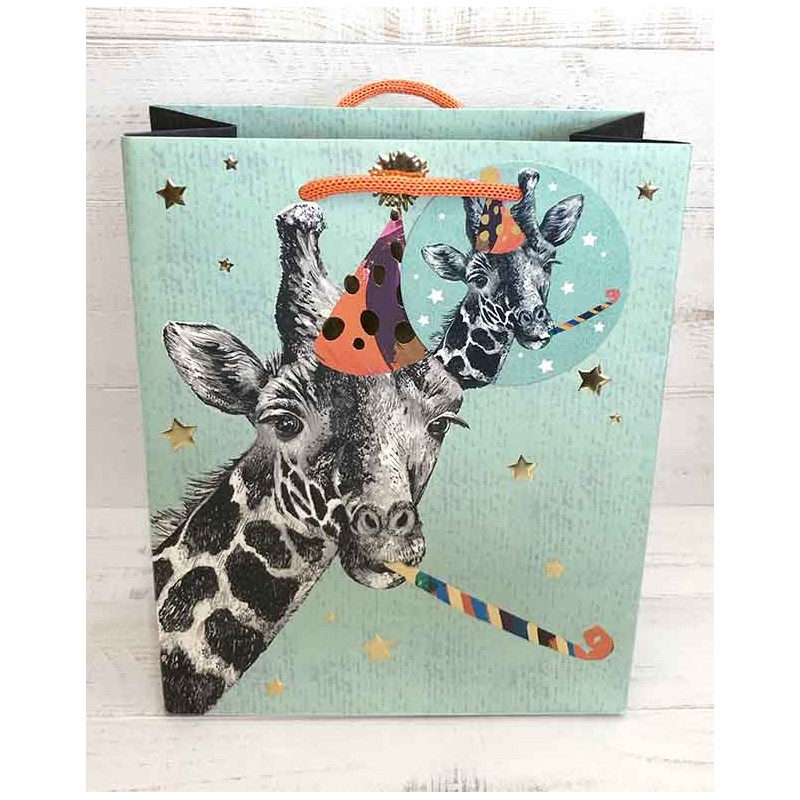 Giraffe Medium Gift Bag by Noel Tatt