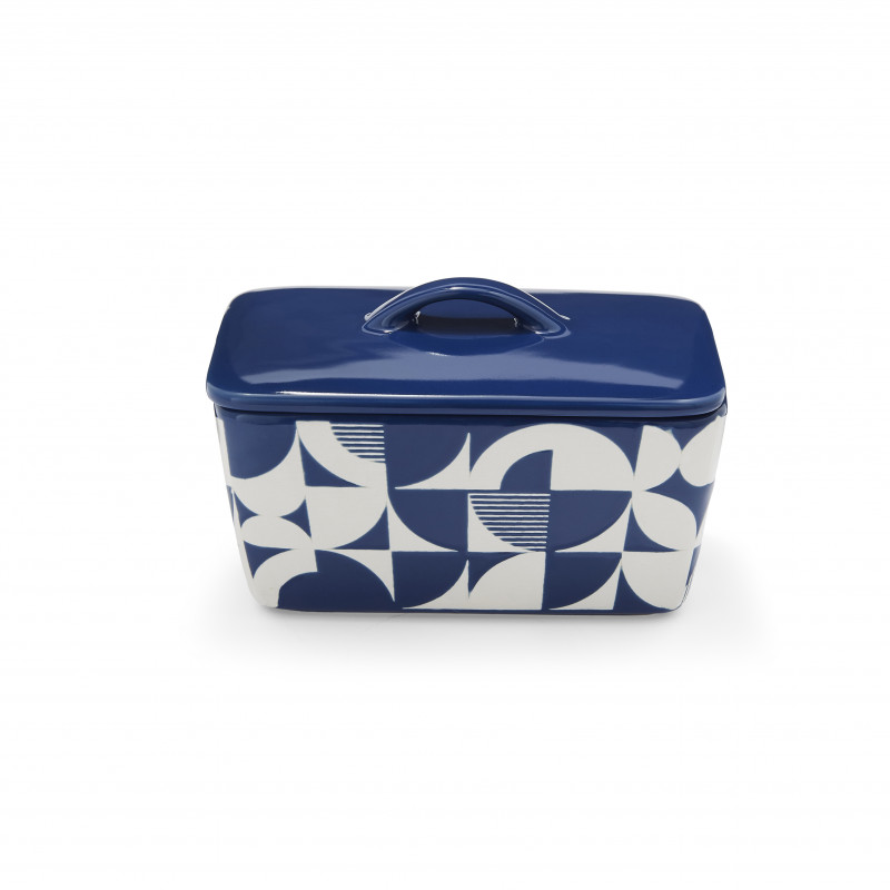 Bauhaus Geo Ceramic Butter Dish