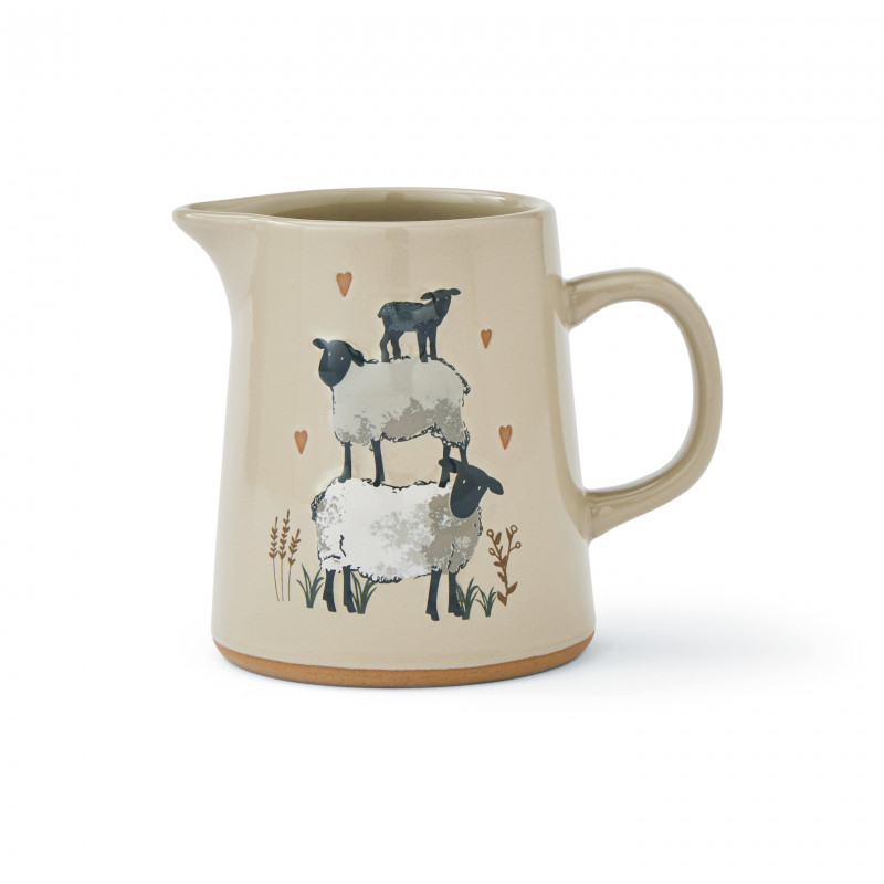 Highland Sheep Small Stoneware Jug