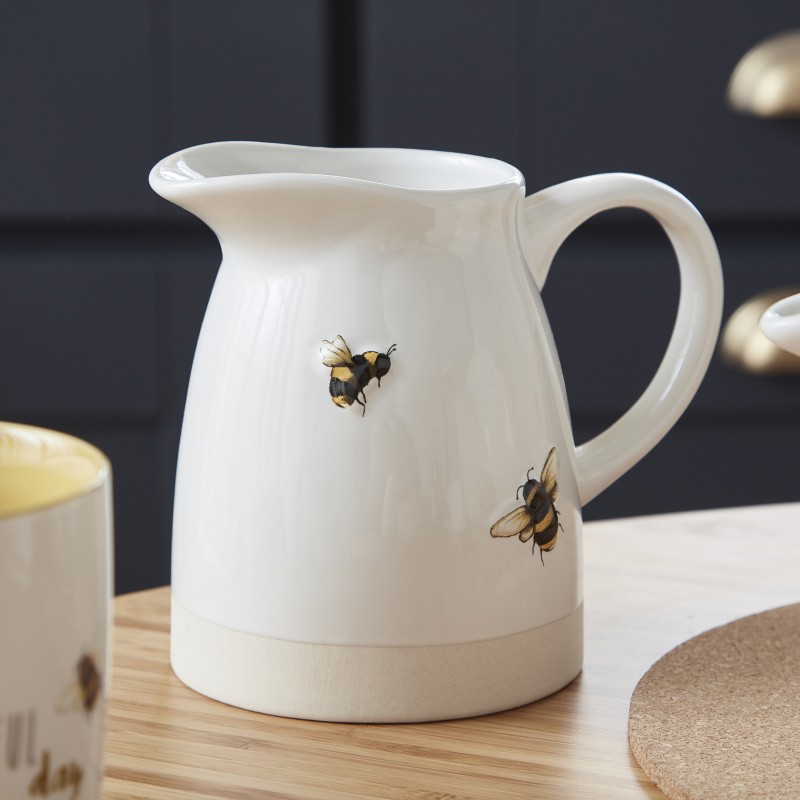 Bumble Bee Ceramic Honey Pot and Drizzle Stick