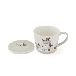 Conical Highland Sheep Mug and Coaster by Cooksmart