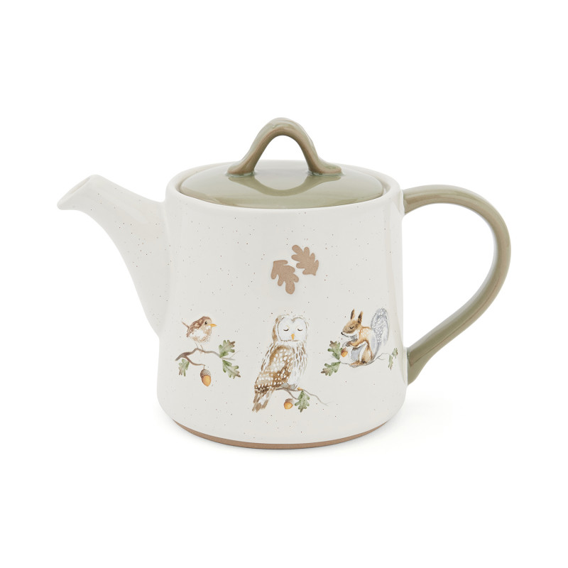 Forest Fable Stoneware Tea Pot with Infuser