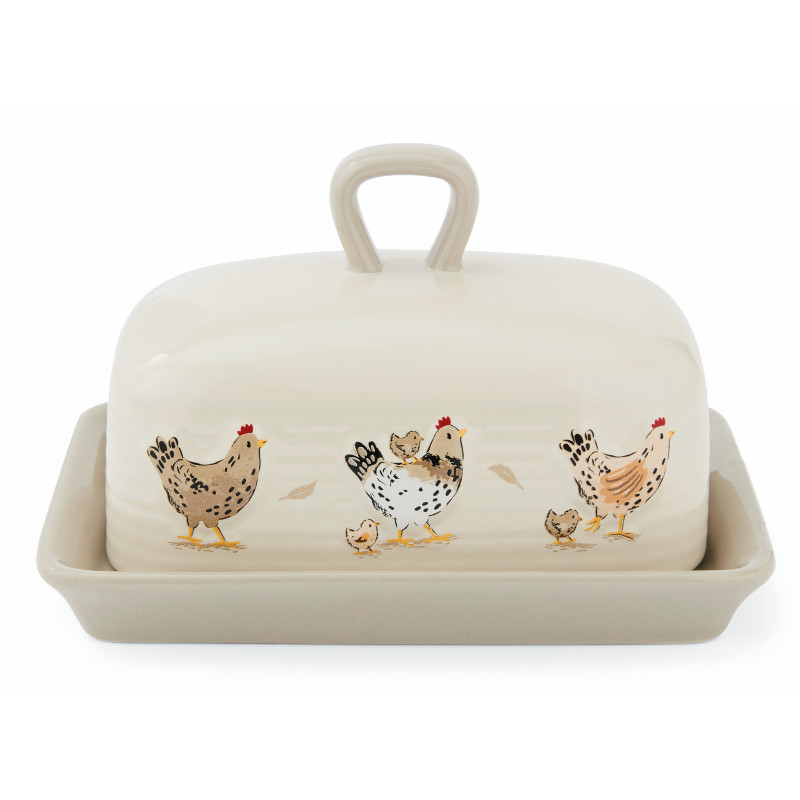 Hen House Lane Quality Stoneware Butter Dish