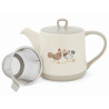 Hen House Lane Stoneware Tea Pot with Infuser