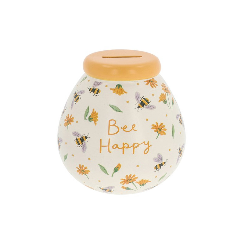 Pots of Dreams Bee Happy Ceramic Money Box