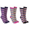Skinny Stripe Pink and Mauve Socks