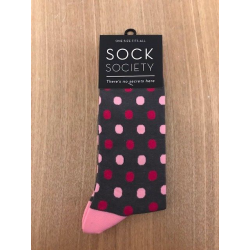 Polka Dots Pink Socks