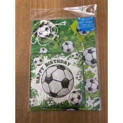 Football Gift Wrap Pack and Card