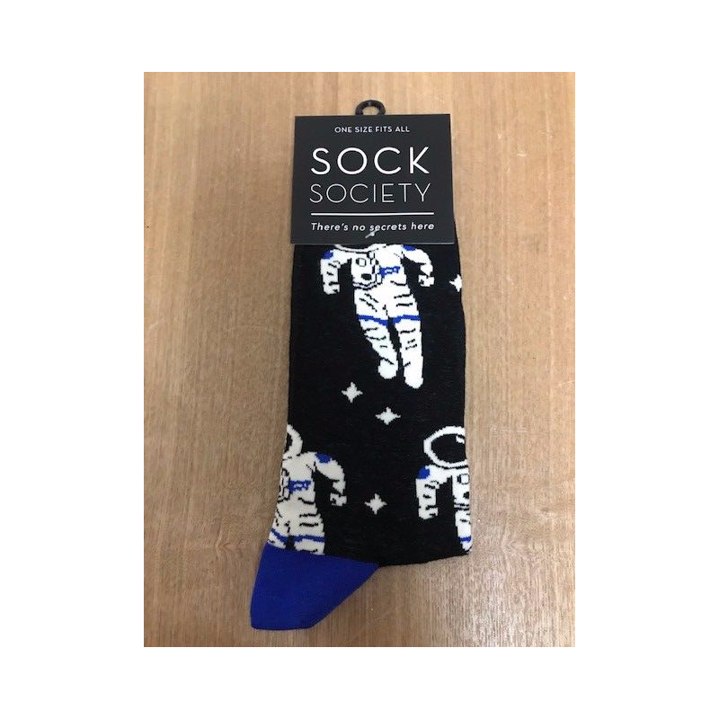 Astronauts blue Heel Socks
